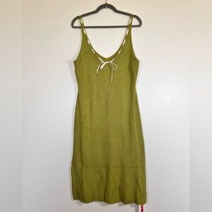 Cider olive green knit dress, size 3X
